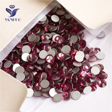 YANRUO 2058NoHF Rose Crystal Strass Stick On Nails Non Hotfix Flatback Glass Rhinestones For Nail Art 2024 - buy cheap