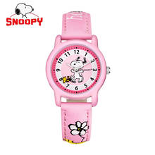 Snoopy watch casual kids watches fashion Quartz Wristwatches girl watch women watch Water Resistant cute leather clock 2024 - buy cheap