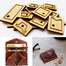 DIY leather craft men women double layer lid wallet card holder coin bag die cutter knife mould hand machine punch tool pattern 2024 - buy cheap