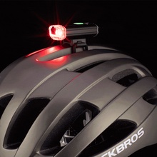 ROCKBROS-miniluz delantera y trasera para bicicleta, 100Lm, resistente al agua, recargable por USB, luz de advertencia para casco 2024 - compra barato