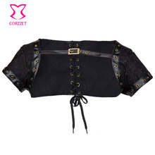 Black Corset Jacket Women Bolero Coat Plus Size Corsets And Bustiers Sexy Steampunk Costume Vintage Gothic Clothing Accessories 2024 - buy cheap