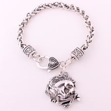 New Arrival antique sliver plated  Horse charm Bracelet 2024 - buy cheap