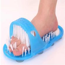 Limpiador de pies de ducha original, cepillo de masaje para limpieza de pies, zapatillas azules de baño, cepillos de baño para Spa, 2018 2024 - compra barato