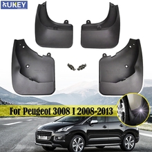 Conjunto traseiro dianteiro para peugeot 3008 mk1 2008 - 2013 mud flaps mudflaps respingo guardas para-lamas fender 2009 2010 2011 2012 2024 - compre barato