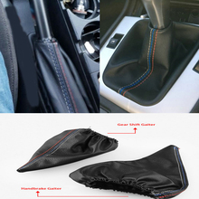Car-Styling Shift Gear Stick Manual Handbrake Gaiter Shift Boot Black Leather Boot Car Accessories For BMW 3 Series E36 E46 M3 2024 - buy cheap