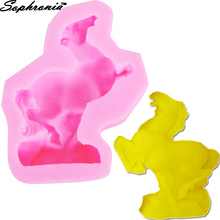 Moldes de velas de cavalo m488, molde de silicone para sabão, resina de cozimento de cozinha, decoração de casa 3d, faça você mesmo, artesanato de argila, fabricação de cera 2024 - compre barato