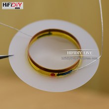 Hifidiy live pinças de voz, 1 polegada, 25.4mm, 25.5mm, bobina de voz leite, membrana dura de plástico branco, acessórios de reparo de alto-falante afible, peças 2024 - compre barato