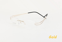 2018 designer de Marca B titanium armações de óculos sem aro ultra-leve miopia frames oculos de grau ir com o original caso 2024 - compre barato