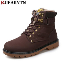 2020 new Warm Winter Ankle Boots Men Casual Shoes Lace-Up Autumn Leather Waterproof Work Tooling Mens Boots Military Army Botas 2024 - buy cheap