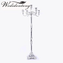 5 Candle lights Wedding Candelabra Vintage Candlesticks Silver Gold Plated Candle Holders Wholesale Candle Holders For Candles 2024 - купить недорого