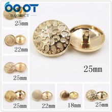 OOOT BAORJCT 177304,10pcs/Lot, 18/22/25mm  High quality classic fashion metal buttons clothing accessories DIY handmade 2024 - buy cheap