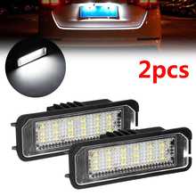 2Pcs 12V 5W LED Number License Plate Light Lamps for VW GOLF 4 6 Polo 9N for Passat Car License Plate Lights Exterior Access 2024 - buy cheap