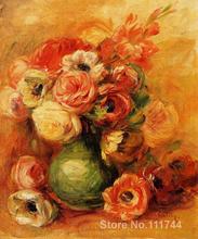 Flores de regalo de Navidad de Pierre Auguste Renoir, pinturas de Arte Moderno de alta calidad hechas a mano 2024 - compra barato