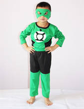 Green Lantern Costume, Halloween Costume for Kids, 3-7 Years Boy Party Cosplay Clothing, Children Long Sleeve Clothing Set 2024 - buy cheap