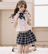 2021 New Sexy Lingerie Women's College Students Uniforms Costume Classical School Girl Cosplay Student Uniform nightwears 2024 - buy cheap