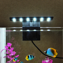 Luz led para aquário, iluminação super fina com prendedor para tanque de peixes, ac220v 5w, iluminação de planta aquática, à prova d'água, lâmpada para tanque de peixes 2024 - compre barato