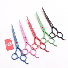 50Pcs Z4100 7" 19.5cm Wholesale Purple Dragon JP 440C Clippers For Dogs Bent Up Cutting Scissors Professional Pets Hair Scissors 2024 - buy cheap