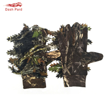 Outdoor Hunting Fishing Shooting 3D Maple leaves Bionic Camouflage Full finger skidproof silicone dots non-slip Hunter Gloves 2024 - buy cheap