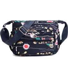Fashion Floral Printing Women Messenger Bag Vintage Shoulder Bag Nylon Crossbody Bags Waterproof Casual Handbag For Teenagers 2024 - buy cheap