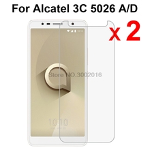 2Pcs For Alcatel 3C Tempered Glass 9H Screen Protector Premium Safety Protective Film On Alcatel3C 5026A 5026D 3 C 5026 6.0 inch 2024 - buy cheap