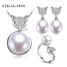 YIKALAISI  925 Sterling Silver jewelry Pearl Necklace  Jewelry sets Natural Pearl Necklace Earrings Pendants For Women 2024 - buy cheap