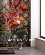 New Arrival Freeshipping Tablet Bathroom Tiles Flourished Flowers Hand Made Glass Mosaic Tile Art Wall Mural 2024 - buy cheap