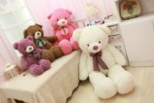 large 80cm bowtie teddy bear plush toy soft doll throw pillow Christmas gift b1888 2024 - buy cheap