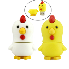 Best Gift New Arrival Lovely Chicken Pendrive Usb 2.0 Usb Cartoon Animal Chick Usb Flash Drive 8GB 16GB 32GB 64GB Pen Drive 2024 - buy cheap