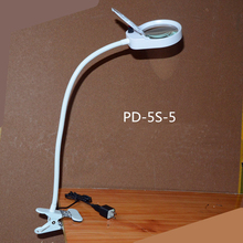 Lupa blanca de luz ajustable, lámpara LED de lupa DE 5X, multifunción para identificar el mantenimiento electrónico, Clip de soldadura 2024 - compra barato