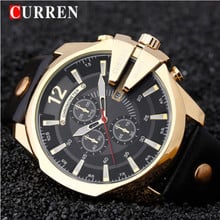 Relogio Masculino CURREN Golden Men Watches Top Luxury Popular Brand Watch Man Quartz Gold Watches Clock Men Wrist Watch 8176 2024 - buy cheap