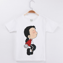 Michael Jackson T shirts For Kids White Shirt Cotton Short Sleeve Children T shirt Baby Boys Clothes Girl Summer Tops Child Tee 2024 - buy cheap