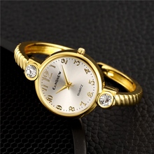 Relógio feminino simples moda banhado a ouro pulseira relógios menina relógio analógico relógio de quartzo luxo presente bussiness akıllı saat 2024 - compre barato
