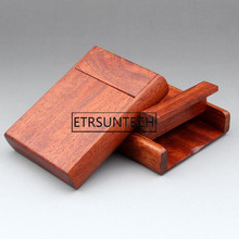 50pcs Vintage Style Rosewood Wooden Cigarette Case Smoking Accessories Wood Cigarette Box Holder 2024 - buy cheap