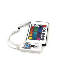 Mini controlador de LED RGB / RGBW con Bluetooth/WiFi, controlador remoto IR de 24 teclas para tira de LED 3528, 5050, 5V, 12V, 24V de CC 2024 - compra barato