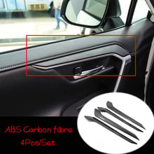 2019 2020 Car Side Inner Door Decoration Strip Cover Trim Shell Car Accessories ABS Carbon Fibre / wood Grain for Toyota Rav4 2024 - buy cheap