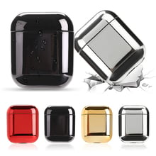 Luxury Gold Protective Cases For Apple Airpods Electroplated PC Earphone Case Cover Anti-fall Box For Airpods 2 1 Accessories 2024 - buy cheap