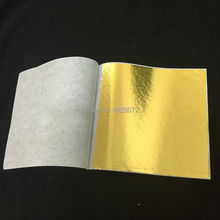 Блестящий Золотой лист с имитацией золота, 500 листов, 8x8,5 см, Тайвань, доступно 5 цветов, блестящий золотой лист с золотым блеском 2024 - купить недорого