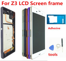 Для sony Xperia Z3 Экран Оригинал 1920x1080 5,2 ''ЖК-дисплей для sony Z3 Дисплей Сенсорный экран с рамкой D6603 d6633 D6653 L55T инструменты 2024 - купить недорого