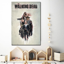 Pintura en lienzo de The Walking Dead para decoración del hogar, póster de impresión al óleo de TV HD, imagen artística de pared para sala de estar, dormitorio 2024 - compra barato