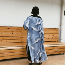 Camisa longa feminina kimonos, casaco japonês kimono harajuku 2018 2024 - compre barato