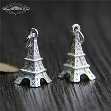2pcs 925 Sterling Silver Charms, DIY Bracelets Necklace Bangle Eiffel Tower Charms Pendant, Charms For Jewelry Making XA0484 2024 - buy cheap
