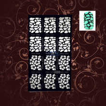 Sexy Leopard Print Black Hollow Nail Vinyls UV Gel Polish AirBursh PBJV220 Panther Jaguar Manicure Art Flower Nail Foils Decal 2024 - buy cheap