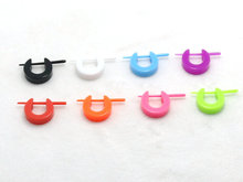 8 solid color fake ear plugs body piercing jewelry round ear hoop earrings acrylic factory wholesale new styles hot fashion 2024 - buy cheap