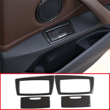 Car Accessories Carbon Fiber Door Ashtray Sequins Trim Decoration Sticker ABS Plastic Chrome For BMW X1 F48 2016-2019 4 Pcs 2024 - buy cheap