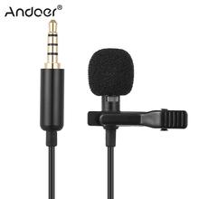 Andoer EY-510A mini portátil clip-on lapela lapela condensador microfone com fio para iphone celular dslr câmera portátil 2024 - compre barato