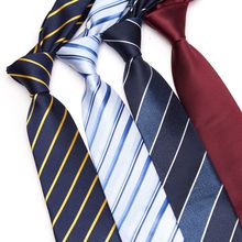 Мужской галстук в полоску, деловые обтягивающие галстуки для мужчин, модные корбаты, жаккардовый галстук-бабочка, свадебное платье, рубашка, аксессуары, галстуки 2024 - купить недорого