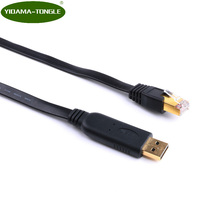 FTDI-Cable USB a RJ45, adaptador de enchufe dorado para Huawei, Router, Switch, Windows 8, 7, Vista, MAC, Linux, RS232 (6 pies, 10 pies) 2024 - compra barato