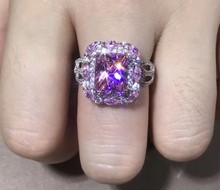 MOONROCY обручальное кольцо серебряного цвета с фиолетовым и желтым кубическим цирконием свадебное кольцо для женщин и девочек ювелирные изделия дропшиппинг подарок 2024 - купить недорого