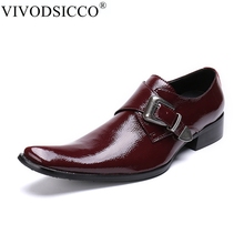 VIVODSICCO-zapatos informales de cuero Oxford para hombre, calzado Formal, para negocios y boda, de talla grande 38-48 2024 - compra barato