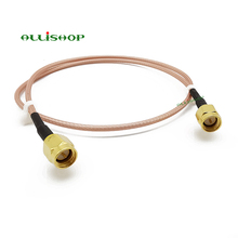ALLISHOP 5M SMA Male Jack to SMA Male With Nut RF Coax Pigtail Cable  with RG316D Double shield silver 2024 - buy cheap